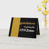 CUSTOM NAME Gratulationen - CPA Exam Karte (Gelbe Blume)