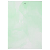 Custom name green watercolor klemmbrett (Rückseite)