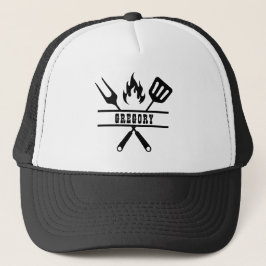 Custom Name Grillmaster Utensil Truckerkappe
