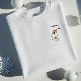 Custom Name Halloween Ghost | Personalized Spooky Sweatshirt