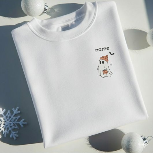 Custom Name Halloween Ghost |  Personalized Spooky Sweatshirt