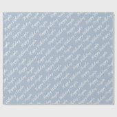 Custom Name Happy Birthday Script Gift Geschenkpapier (Flach)