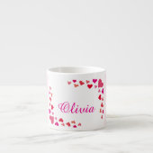 Custom Name Heart Mug Espressotasse (Vorderseite)