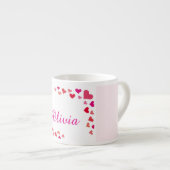 Custom Name Heart Mug Espressotasse (Vorderseite Rechts)