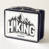 Custom Name Hiking Metall Brotdose (Vorderseite)