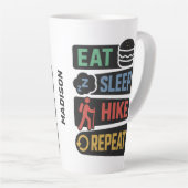 Custom Name Hiking Milchtasse (Rechte Ecke)