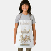 Custom Name Kids Apron | Carousel Magic Schürze (Insitu)