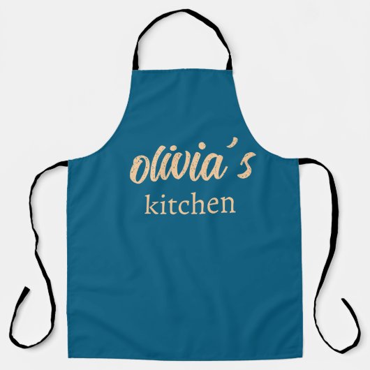 Custom Name Kitchen Apron – Personalized Cooking  Schürze (Vorderseite)