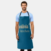 Custom Name Kitchen Apron – Personalized Cooking  Schürze (Getragen)