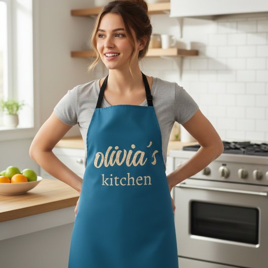 Custom Name Kitchen Apron – Personalized Cooking  Schürze