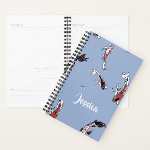 Custom name koi fish blue planer