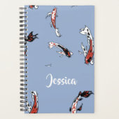 Custom name koi fish blue planer (Vorderseite)