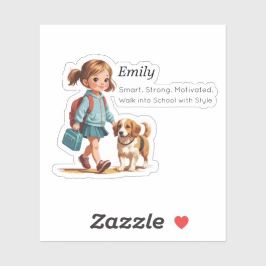 Custom Name Label Sticker – 3 Fields (Blatt)