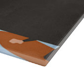 Custom name lady surfing the waves schneidebrett (Ecke)