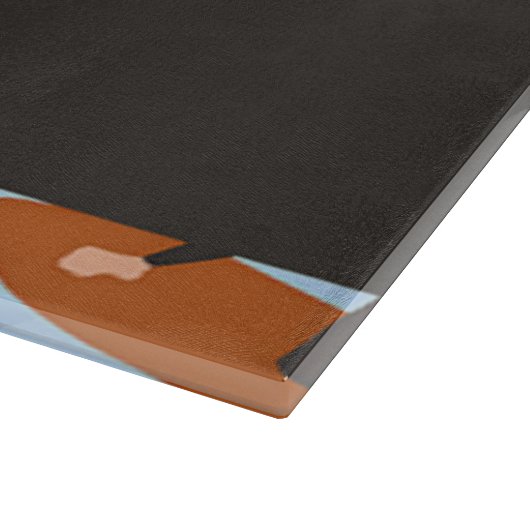 Custom name lady surfing the waves schneidebrett (Ecke)