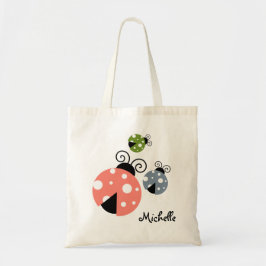 Custom Name Ladybug Tote Tragetasche