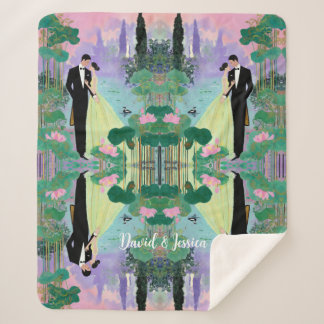 💕 Custom Name Lake Kiss Sherpa Blanket – Cuddle Sherpadecke