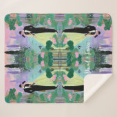 💕 Custom Name Lake Kiss Sherpa Blanket – Cuddle Sherpadecke (Vorderseite (Horizontal))