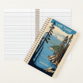 Custom Name Lake Tahoe Notizblock (Innen)