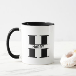 Custom Name Letter 'H' Mug Tasse