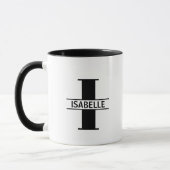 Custom Name Letter 'I' Mug Tasse (Links)