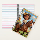 Custom Name Little Rider, Big Dreams Notizblock (Innen)