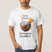 Custom Name & Location Coco Loco T-Shirt (Vorderseite)