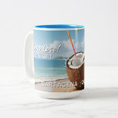 Custom Name & Location Coco Loco Zweifarbige Tasse (Vorderseite Links)