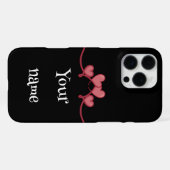 Custom Name love Heart phone case  iPhone Hülle (Rückseite (Horizontal))