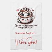 Custom Name Love Quote Funny Food Towel Geschirrtuch (Vertikal)