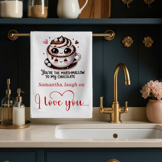 Custom Name Love Quote Funny Food Towel Geschirrtuch