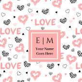 Custom Name Love Text Bath Towel Valentine Gift Badhandtuch Set
