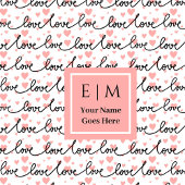 Custom Name Love Text Bath Towel Valentine Gift Badhandtuch Set
