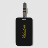 Custom Name Luggage Tag Personalized Travel ID Gepäckanhänger (Vorderseite Vertikal)
