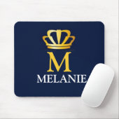 Custom Name Luxury Royal Elegant Monogran  Mousepad (Mit Mouse)