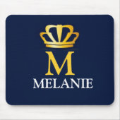 Custom Name Luxury Royal Elegant Monogran  Mousepad (Vorne)