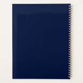 Custom Name Luxury Royal Elegant Monogran  Planer (Rückseite)