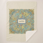 Custom Name Luxury Zentangle Sherpa Blanket Sherpadecke (Vorderseite)