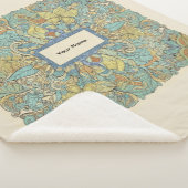 Custom Name Luxury Zentangle Sherpa Blanket Sherpadecke (3/4)