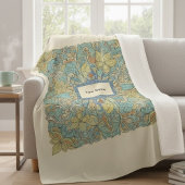 Custom Name Luxury Zentangle Sherpa Blanket Sherpadecke