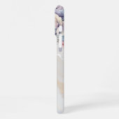 Custom Name Marble Floral Personalized Watercolor iPhone Hülle (Linke Seite)