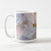 Custom Name Marble Mug | Personalized Gold Textmug Kaffeetasse (Links)