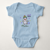 Custom Name Mardi Gras Boy Goose Carnival Baby Strampler (Vorderseite)