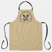 Custom name Master cheff Rustic brown kraft 