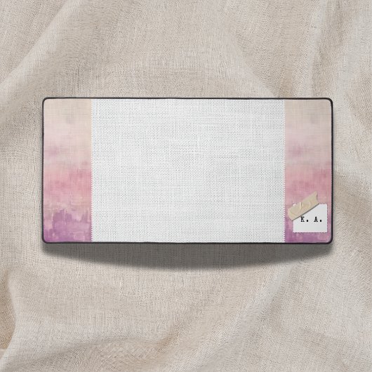 Custom Name Mauve Burgundy Heather Dusk  Schreibtischunterlage