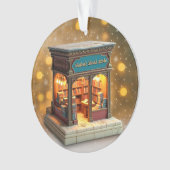 Custom name> message me Bookstore Ceramic Ornament (Vorderseite)