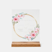 Custom name > message me - Wedding Acrylic Sign Acrylschild (Vorderseite)