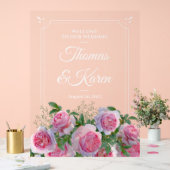 Custom name > message Wedding Welcome Acrylic Sign Acrylschild (Hochzeit)