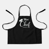Custom Name Mini Chef Kids Apron Schürze (Vorderseite)