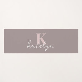 Custom Name Minimal Fitness Yoga Mat Yogamatte